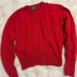 100% Cashmere Vintage Red Sweater
